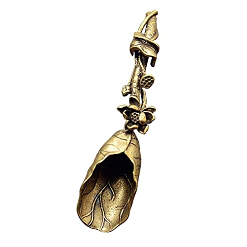 SOIMISS Handgefertigte Lotus Teeschaufel aus Massivem Messing Sicherer Chinesischer Kung Fu Teelöffel für Losen Tee und Gewürze Praktische Teelöffel Schaufel für Küche und Reisen SOIMISS Handgefertigte Lotus Teeschaufel aus Massivem Messing Sicherer Chinesischer Kung Fu Teelöffel für Losen Tee und Gewürze Praktische Teelöffel Schaufel für Küche und Reisen von SOIMISS