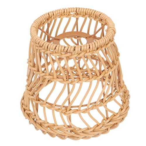 SOIMISS Handgefertigter Rattan Lampenschirm Elegante Deckenleuchte für Restaurant und Wohnräume Robuste und Langlebige Lampenabdeckung für Gemütliche für Schlafzimmer Wohnzimmer und Küche von SOIMISS