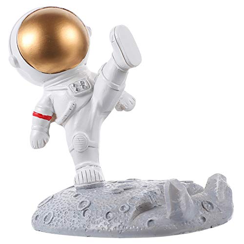 SOIMISS Handy Ständer Astronaut Figur Tisch Handyhalterung Dekofigur Modern Skulptur Weltraum Statue Tortenfigur Schreibtisch Büro Wohnzimmer Tischdeko für Zuhause Deko Objekt von SOIMISS