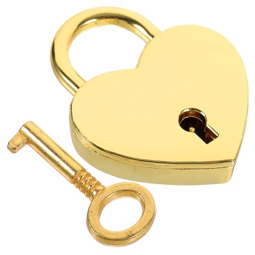 SOIMISS Herzförmiges Vorhängeschloss Metall mit Schlüssel Romantisches Liebesschloss für Tagebuch Schmuckbox und Koffer Einzigartiges Design Langlebig und Rostbeständig für Verschiedene SOIMISS Herzförmiges Vorhängeschloss Metall mit Schlüssel Romantisches Liebesschloss für Tagebuch Schmuckbox und Koffer Einzigartiges Design Langlebig und Rostbeständig für Verschiedene von SOIMISS