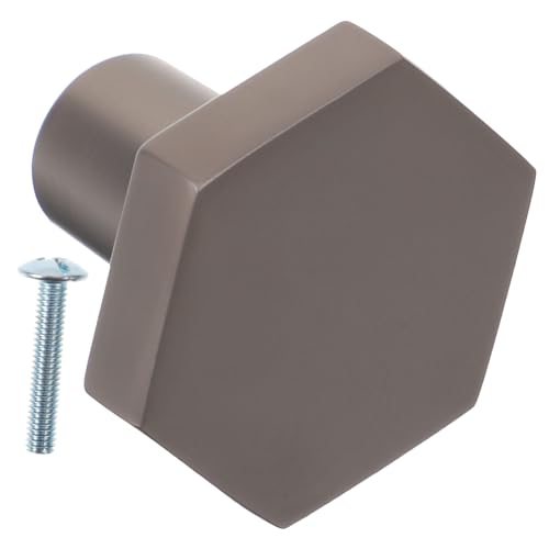 SOIMISS Hexagonaler Möbelknopf Metallgriff Schwarz für Schranktüren Kommode und Kleiderschrank Kleiner Langlebiger Türknopf mit Glatter Oberfläche Vielseitig für Küchen Schlafzimmermöbel von SOIMISS