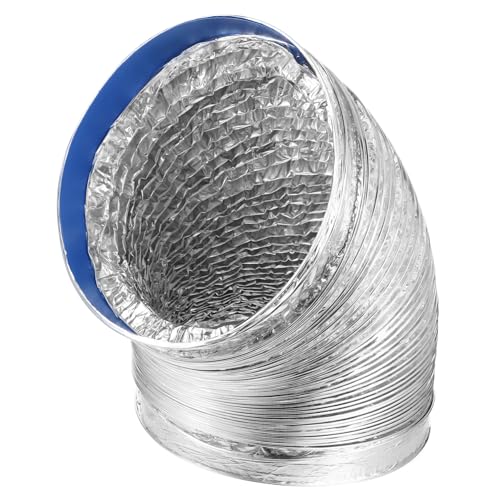 SOIMISS Hochtemperaturbeständiger Aluminium Abluftschlauch Durchmesser Flexibler Lüftungsschlauch für Hvac Trockner Lüftungssysteme Silber von SOIMISS