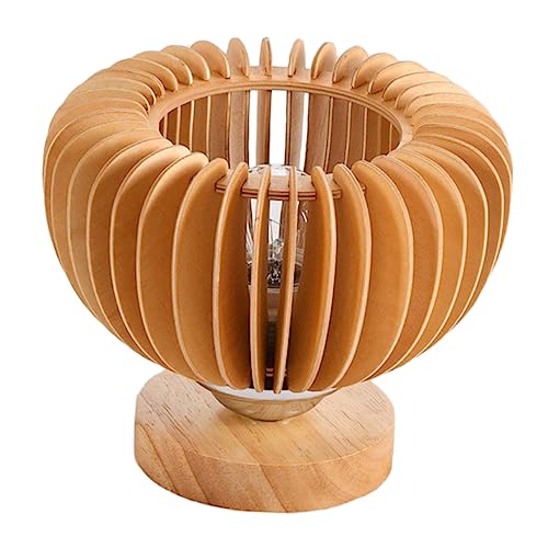 SOIMISS Holz Deckenlampenschirm Durchmesser Einfache Montage Lichtabdeckung für Flur Wohnzimmer Warmes Licht Modernes Design von SOIMISS
