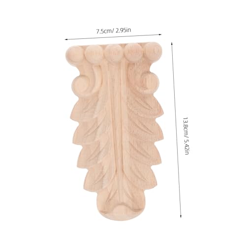 SOIMISS Holz Geschnitzte Zierkonsole Unlackiert Robustes Holz Wanddekoration Europäischer Stil Klassisch Applikation Eckverzierung Für Wohn und Hoteldesign von SOIMISS