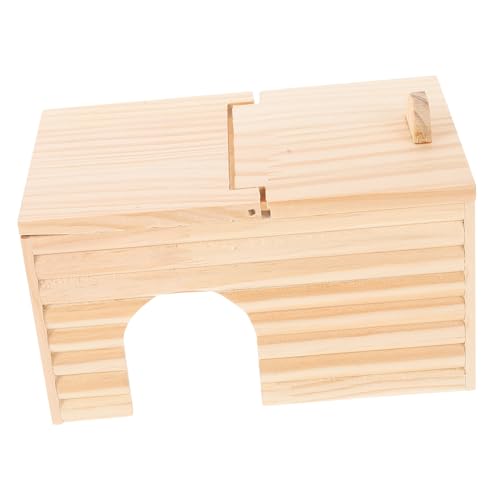 SOIMISS Holz Hamsterhaus Kleintier Versteck mit Wendemöglichkeit Schlafplatz und Spielhaus für Zwerghamster und Kleine Haustiere Robustes Warmes Nest für Hamster und Meerschweinchen SOIMISS Holz Hamsterhaus Kleintier Versteck mit Wendemöglichkeit Schlafplatz und Spielhaus für Zwerghamster und Kleine Haustiere Robustes Warmes Nest für Hamster und Meerschweinchen von SOIMISS
