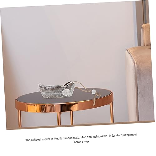 SOIMISS Holz Segelboot Modell Mediterrane Tischdekoration Nautisches Miniatur Schiff Ornament Kompakte Leicht Für Büro Wohnzimmer SOIMISS Holz Segelboot Modell Mediterrane Tischdekoration Nautisches Miniatur Schiff Ornament Kompakte Leicht Für Büro Wohnzimmer von SOIMISS