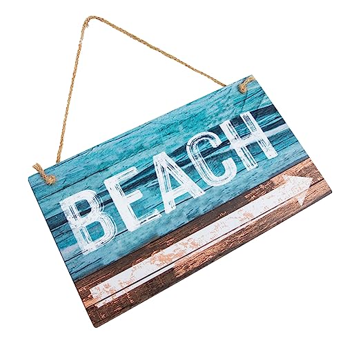 SOIMISS Holz Strand Schild Dekoratives Holz Schild für Garten und Sommerpartys für Urlaub Bar und Restaurant Bringt Lebendige von SOIMISS
