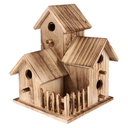 SOIMISS Holz Vogelhaus zum Bemalen DIY Nistkasten Wetterfestes Vogelhäuschen Outdoor Vögel Schutz Wind Regenschutz Naturholz für Garten Balkon Fenster SOIMISS Holz Vogelhaus zum Bemalen DIY Nistkasten Wetterfestes Vogelhäuschen Outdoor Vögel Schutz Wind Regenschutz Naturholz für Garten Balkon Fenster von SOIMISS