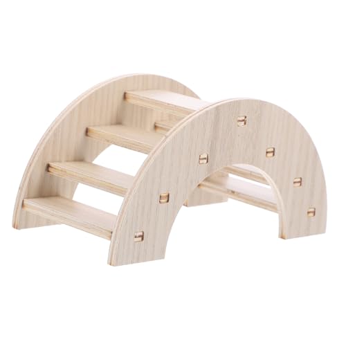 SOIMISS Holzbrücke für Hamster Kleintiere Natürliche Kletterbrücke aus Robustem Holz Langlebiges Haustierspielzeug für Zwerghamster Chinchillas und Rennmäuse von SOIMISS