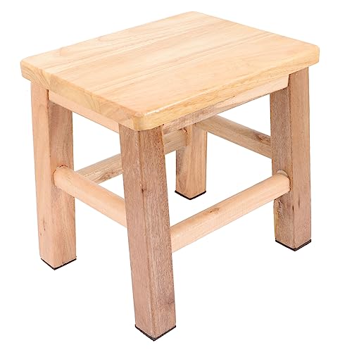 SOIMISS Holzhocker Kleiner Hocker Für Junge Mädchen Tritthocker Aus Holz Schuhhocker Minihocker Wiederverwendbar Langlebig rutschfest von SOIMISS