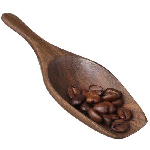 SOIMISS Holzlöffel Kaffeebohnen Schaufel aus Nachhaltigem Holz mit Glatter Oberfläche Ergonomischer Griff Einteiliges Design Leicht zu Reinigen Vielseitig für Kaffee Tee und Gewürze von SOIMISS