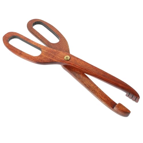 SOIMISS Holzzange für Brot und Kuchen Lang mit Ergonomischem Griff Hitzebeständig und Vielseitig Einsetzbar zum Servieren von Obst Toast Muffins und Desserts Küche von SOIMISS