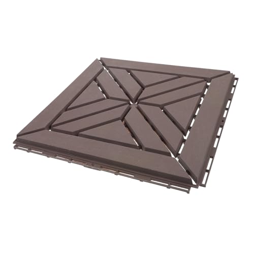SOIMISS Interlocking Kunststoff Terrassenfliese für Gartenboden Wetterbeständige Outdoor Deckfliese mit Rutschfester Oberfläche Robuste Patio Bodenplatte Amerikanischem Braun Rot SOIMISS Interlocking Kunststoff Terrassenfliese für Gartenboden Wetterbeständige Outdoor Deckfliese mit Rutschfester Oberfläche Robuste Patio Bodenplatte Amerikanischem Braun Rot von SOIMISS