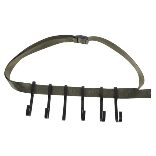 SOIMISS Jagdbaumhaken mit Robusten Metallhaken und Grünem Baumgurt Stabiler Outdoor baumständer Halter für Jagd Camping und Wandern Vielseitiges Zubehör für Sichere Befestigung von SOIMISS