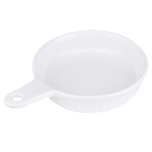 SOIMISS Keramik Auflaufform Rund mit Einzelgriff Weiß Ofenfest Backform Snackplatte Küchen Restaurantgeschirr Vielseitig als Food Container Geeignet SOIMISS Keramik Auflaufform Rund mit Einzelgriff Weiß Ofenfest Backform Snackplatte Küchen Restaurantgeschirr Vielseitig als Food Container Geeignet von SOIMISS