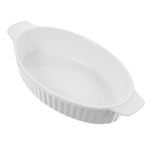 SOIMISS Keramik Backblech Oval mit Doppelgriffen Hitzebeständige Lebensmittelechte Auflaufform Küchenblech für Ofen und Haushalt Leicht zu Reinigen SOIMISS Keramik Backblech Oval mit Doppelgriffen Hitzebeständige Lebensmittelechte Auflaufform Küchenblech für Ofen und Haushalt Leicht zu Reinigen von SOIMISS