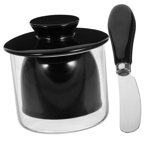 SOIMISS Keramik Butterdose mit Deckel und Frischhalteschutz Butterbehälter ohne Messer Stabile Glas Keramikmaterialien Sicher und Praktisch für Kühlschrank und Dessert SOIMISS Keramik Butterdose mit Deckel und Frischhalteschutz Butterbehälter ohne Messer Stabile Glas Keramikmaterialien Sicher und Praktisch für Kühlschrank und Dessert von SOIMISS