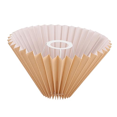 SOIMISS Klein Gefalteter Lampenschirm Stoff Vintage Design für Fassung für Tischlampe Nachttischlampe und Stehlampe Vielseitig Einsetzbar Schlafzimmer Hotel und von SOIMISS