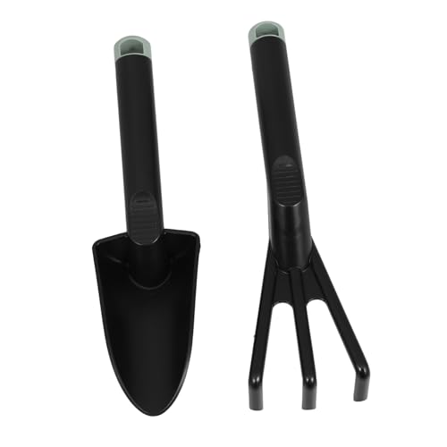 SOIMISS Kleines Gartengeräte Set aus Robustem Kunststoff mit Handschaufel und Gartenforke Kindersicheres Leichtes Gartenwerkzeug für Vielseitiges Pflanzen Unkrautentfernung und von SOIMISS