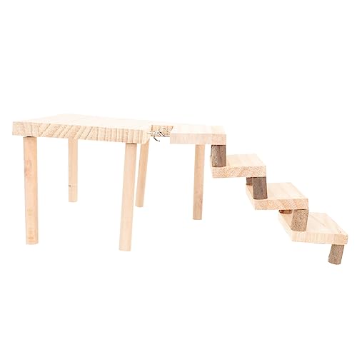 SOIMISS Kleintier Spielplattform aus Stöckiges Klettergerüst für Hamster und Rennmäuse Fördert Bewegung Koordination und Zahnpflege Dekoratives Zubehör für Käfige Kleiner Haustiere von SOIMISS