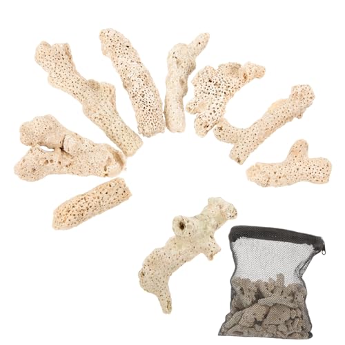 SOIMISS Korallenknochensand Filtermedien Aquarium Teich Filtermaterial Reusable Natürliche Wasserreinigung Fischtank Bodensubstrat mit Netzbeutel SOIMISS Korallenknochensand Filtermedien Aquarium Teich Filtermaterial Reusable Natürliche Wasserreinigung Fischtank Bodensubstrat mit Netzbeutel von SOIMISS