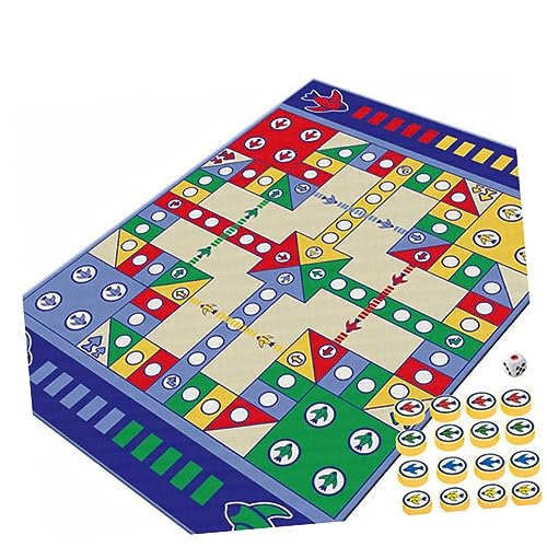 SOIMISS Krabbeldecke Flying Chess Matte mit Würfel Spielfiguren Spielmatte Eltern Junge Mädchen Spiel Party Spielset für Junge Mädchen Lernspielzeug rutschfest Trainiert Hand Augen SOIMISS Krabbeldecke Flying Chess Matte mit Würfel Spielfiguren Spielmatte Eltern Junge Mädchen Spiel Party Spielset für Junge Mädchen Lernspielzeug rutschfest Trainiert Hand Augen von SOIMISS