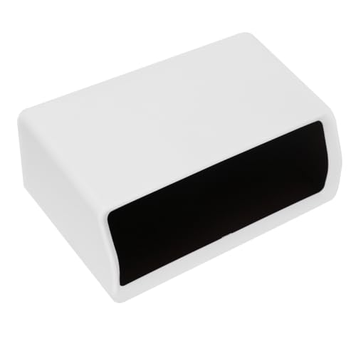 SOIMISS Kreativer Mini Kunststoff Tischmülleimer Weiß mit Geruchsschutz Deckel Multifunktionaler Kleiner Desktop Abfalleimer für Büro Zuhause und Auto Praktischer Papierkorb Organizer von SOIMISS