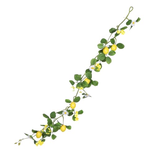 SOIMISS Künstliche Zitronengirlande mit Grünen Blättern und Täuschend Echten Früchten Langlebige Dekoration für Türrahmen Wand und Party Natürliche Optik für Frühling Sommer SOIMISS Künstliche Zitronengirlande mit Grünen Blättern und Täuschend Echten Früchten Langlebige Dekoration für Türrahmen Wand und Party Natürliche Optik für Frühling Sommer von SOIMISS
