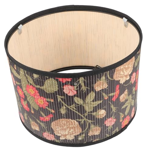 SOIMISS Lampenschirm Trommelform mit Pflanzenmuster Bedruckter Lampenschirm für Tischlampe aus Geflecht Geeignet für Wohnzimmer Schlafzimmer Büro SOIMISS Lampenschirm Trommelform mit Pflanzenmuster Bedruckter Lampenschirm für Tischlampe aus Geflecht Geeignet für Wohnzimmer Schlafzimmer Büro von SOIMISS