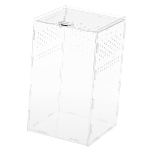 SOIMISS Magnetische Reptilien Aufbewahrungsbox Terrarium Transparent Reptilienhalter Kleintiergehäuse Sichtbar Langlebig für Spinnen Geckos Schlangen Zucht und Transport von SOIMISS
