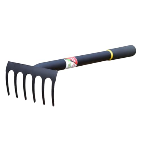 SOIMISS Manganstahl Gartenrechen Robustes Handwerkzeug zum Lockern von Erde Jäten und Entfernen von für Garten und Rasenpflege SOIMISS Manganstahl Gartenrechen Robustes Handwerkzeug zum Lockern von Erde Jäten und Entfernen von für Garten und Rasenpflege von SOIMISS