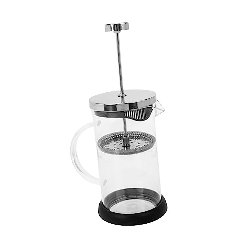 SOIMISS Manueller Milchglas Presse Kaffeebereiter mit Deckel für Perfekten Milchschaum Geeignet für Zuhause Büro und Gastronomie von SOIMISS