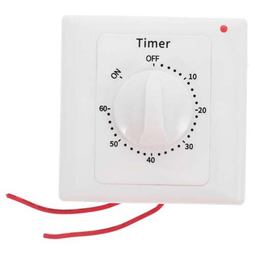 SOIMISS Mechanischer Zeitschalter mit Countdown Funktion für Innenanwendungen Einstellbare Steuerung für Lichter und Ventilatoren Einfach zu Montieren Kompatibilität und Präzise von SOIMISS
