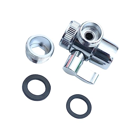 SOIMISS Metal Wasserhahn Adapter mit Umleitventil für Waschmaschine Robuste Verbindung für Sicheren Wasserfluss für und Außengewinde für Schlauchanschlüsse und Gartenanwendungen von SOIMISS