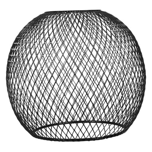 SOIMISS Metall-käfig Lampenschirm Runder Pendelleuchtenschirm aus Eisen mit Hohlmuster Eleganter Lichtdiffusor Einfach zu Montieren Langlebig für Esszimmer Schlafzimmer Wohnzimmer Schwarz SOIMISS Metall-käfig Lampenschirm Runder Pendelleuchtenschirm aus Eisen mit Hohlmuster Eleganter Lichtdiffusor Einfach zu Montieren Langlebig für Esszimmer Schlafzimmer Wohnzimmer Schwarz von SOIMISS