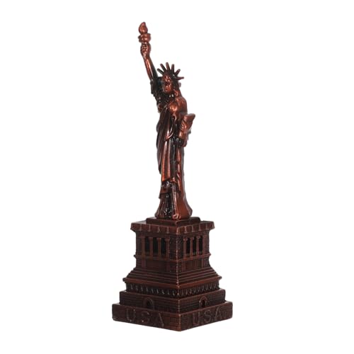 SOIMISS Metallfigur Freiheitsstatue Detailreich Stabile Metallskulptur Dekoratives Büro und Wohnaccessoire für Schreibtisch und Sandtischgestaltung von SOIMISS