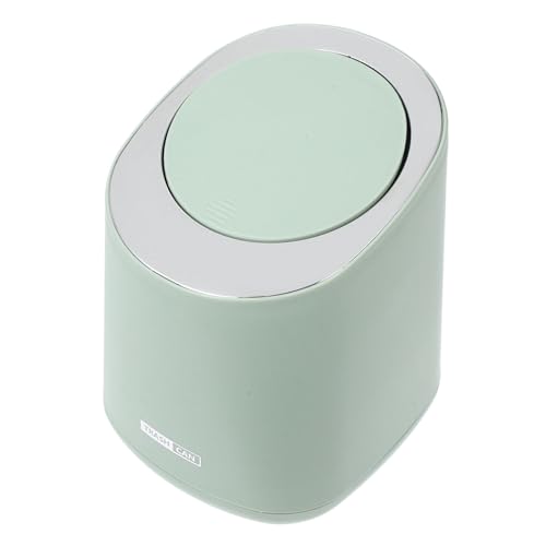 SOIMISS Mini Desktop Mülleimer mit Pressdeckel Kompakter Kleiner Abfallbehälter aus Langlebigem Moderner Design Tischmülleimer für Büro Bad Schlafzimmer Praktischer Abfalleimer für von SOIMISS