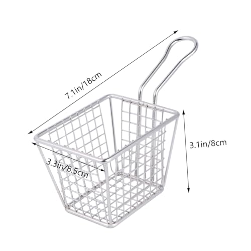 SOIMISS Mini Frittierkorb aus Quadratischer Mesh Korb Hitzebeständig mit Langem Griff für Pommes Chips und Kleine Snacks Geeignet für Topf und Fritteuse Leicht zu Reinigen SOIMISS Mini Frittierkorb aus Quadratischer Mesh Korb Hitzebeständig mit Langem Griff für Pommes Chips und Kleine Snacks Geeignet für Topf und Fritteuse Leicht zu Reinigen von SOIMISS