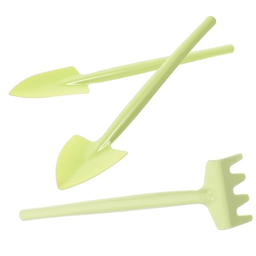 SOIMISS Mini Gartenwerkzeug Set Teilig Pflanzschaufel Rechen und Hacke für Umpflanzen und Bodenlockern Robustes Kunststoff Material für Kleine Töpfe Indoor Garten und Setzlinge von SOIMISS