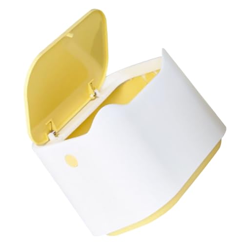 SOIMISS Mini Mülleimer mit Deckel Kompakter Tischabfalleimer für Büro Küche Wohnzimmer Badezimmer Praktischer und Eleganter Abfallbehälter Gelb für Kleine Räume SOIMISS Mini Mülleimer mit Deckel Kompakter Tischabfalleimer für Büro Küche Wohnzimmer Badezimmer Praktischer und Eleganter Abfallbehälter Gelb für Kleine Räume von SOIMISS