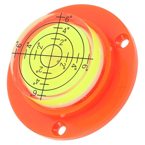 SOIMISS Mini Wasserwaage mit Oranger Basis Hochpräzises Tragbares Nivelliergerät für Wohnmobil Kamera Baustellen und DIY Verstellbare Blase für Präzise Messungen und Vielseitige von SOIMISS