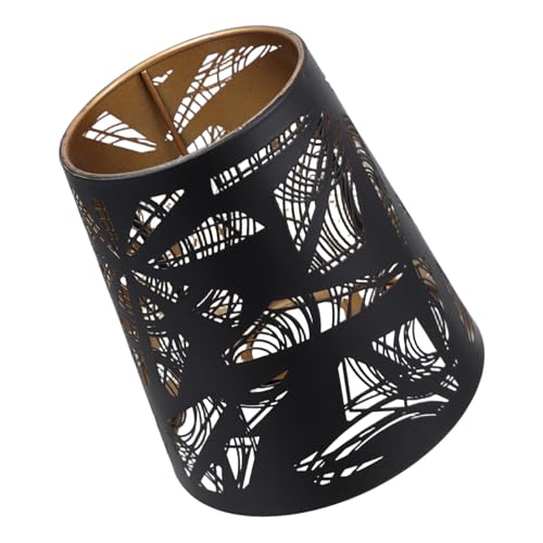 SOIMISS Moderner Lampenschirm aus Schwarzem und Goldenem mit Netzstruktur Dekorativer Ersatz lampenschirm für Tischlampe Stilvolles Design für Schlafzimmer und Küche Öffnung von SOIMISS