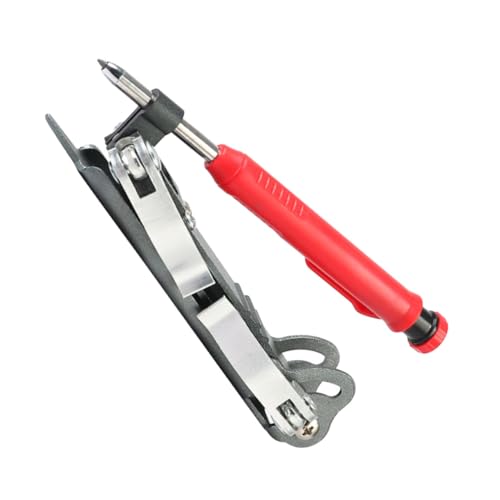 SOIMISS Multifunktionales Holzschnitzwerkzeug Aluminiumlegierung Scribing Tool mit Rad Markierlehre Tieflochmarker für Schreiner Präzises und Linienzeichnen bei Boden Fliesen und von SOIMISS