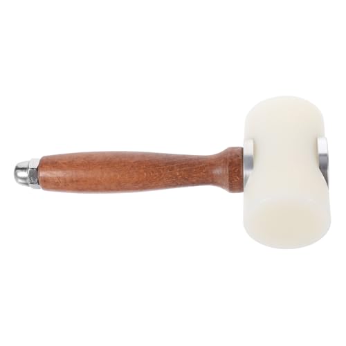 SOIMISS Nylon Hammer für Leder DIY Lederhandwerk Hammer mit Holzgriff Stoßdämpfend Langlebig Sicher für Präzises Schnitzen und Stanzen von SOIMISS
