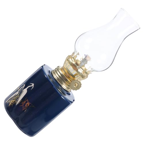 SOIMISS Öllaterne Für Innenbereich Antike Petroleumlampe Öllampe Aus Keramikglas Tischöllampe Vintage-öllampe Petroleum-sturmlaterne Glasöllampe Für Tisch Antike Sturmlaterne von SOIMISS