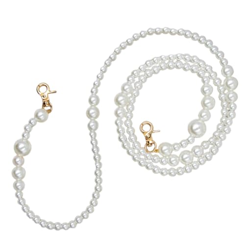 SOIMISS Perlen Taschenkette mit Praktischen Karabinern Eleganter Ersatz Riemen für Damen Handtaschen und Umhängetaschen Modischer DIY Schmuck für Taschen und Handytaschen von SOIMISS