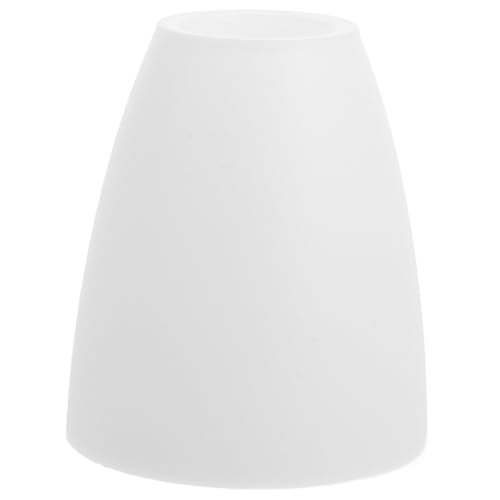 SOIMISS Plastik Lampenschirm Ersatz Flacher Kopf Mittelloch Langlebige Decken und Tischlampe Abdeckung Stabiles Design für Haushalt Beleuchtung Weiß von SOIMISS