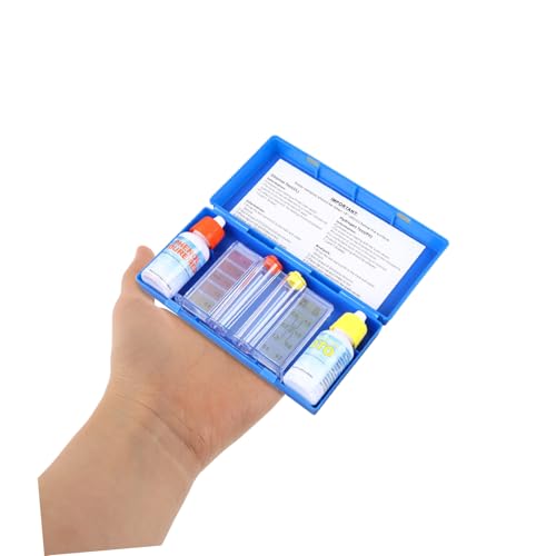 SOIMISS Pool Test Reagenz Spa Wasserchemie Testlösung mit Hoher Präzision für Schwimmbad Ph Wert Restchlor Gesamtalkalität Gesamthärte Messung Kompakt und Einfach zu Bedienen SOIMISS Pool Test Reagenz Spa Wasserchemie Testlösung mit Hoher Präzision für Schwimmbad Ph Wert Restchlor Gesamtalkalität Gesamthärte Messung Kompakt und Einfach zu Bedienen von SOIMISS