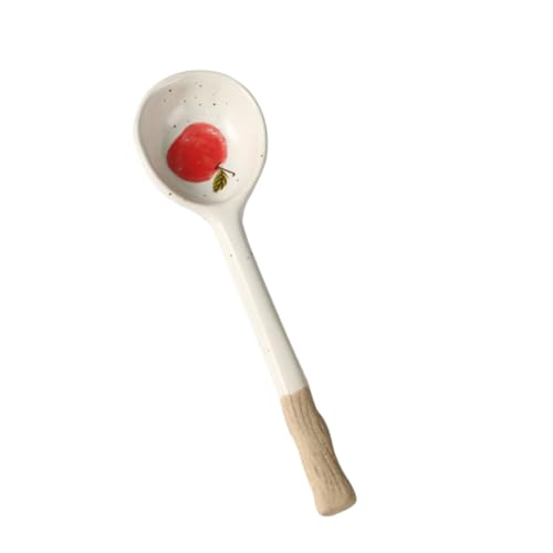 SOIMISS Porzellan Suppenlöffel Japanischer Keramiklöffel für Desserts und Getränke Design zum Servieren von Suppe und Brei Vielseitig Einsetzbar von SOIMISS