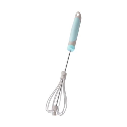 SOIMISS Praktischer Manueller Eierschläger Verstellbarer Langlebiger Handmixer mit Ergonomischem Griff zum Rühren von Sahne Eiern und Teig Nylon Halbautomatisch Küchenbackhilfe von SOIMISS